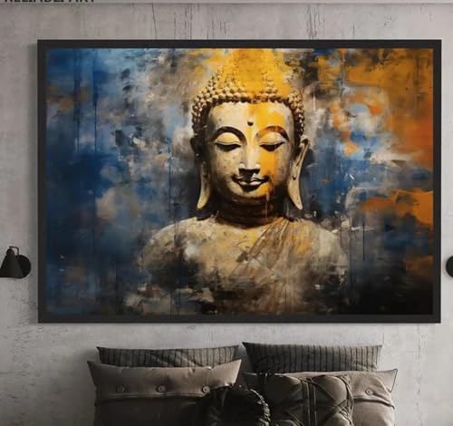 Affiche imprimée religion Bouddha et image fond murale
