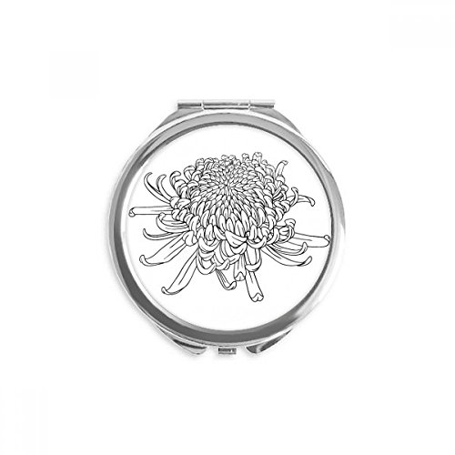 Miroir rond maquillage compact contre les imperfections en déplacement