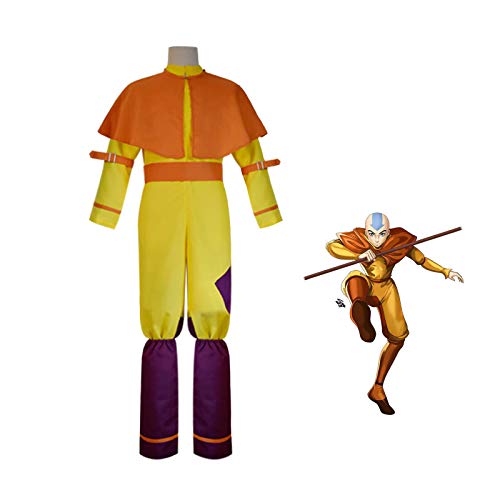 CGBF - Disfraz unisex de Avatar Anime Aang para cosplay de Halloween, juego de disfraces, uniforme...