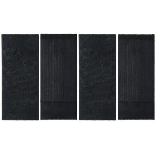 geiserailie 4 pcs extender strap reusable ice belt extender strap multipurpose elastic hook and loop extension for ice pack black backkneeankle braces vests wraps and belts 2 x 8 inch