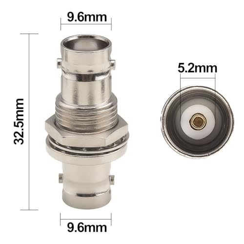 Adaptador BNC Hembra a Hembra 50 ohm Pack de 2 miniatura 3