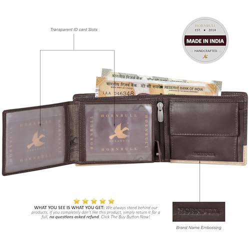 Maddison Brown RFID Blocking Wallet for Men, Navy, Casual (Brown) (Brown-3)4