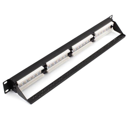 Patch panel rack 1U Cat 6A UTP Lapara con terminación IDC modelo LA-4010203 3