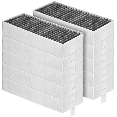 Pack de 10 filtros de carbón activado para campana extractora Siemens HZ9VRCR0 17004796 / Bosch HEZ9VRCR0 17004805 / Neff Z821VR0 17004806 / Gaggenau CA282111 / Constructa CZ9VRCR0