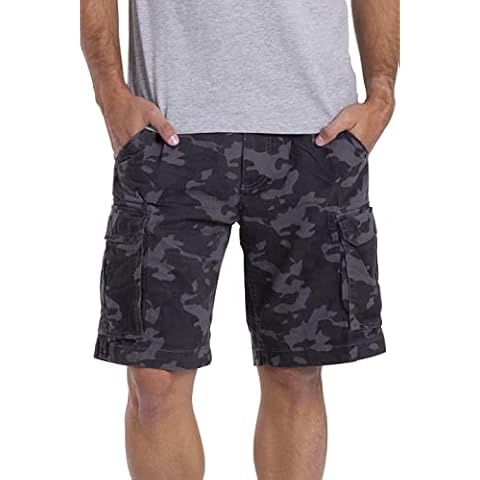 westAce Mens Cargo Work Shorts Charcoal Camo Cover