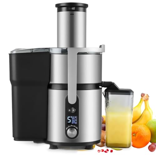 Extractor De Exprimidor Centrífugo,Home Gan Shuji Ajuste De 5 Velocidades,Exprimidores De Separación De Residuos De Jugo De 1250 W,Diámetro Grande De 84 Mm,Ventilador De Enfriamiento Incorporado