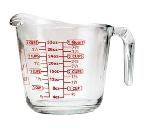 Vaso medidor de vidrio, 1 litro, pack de 4 miniatura 1