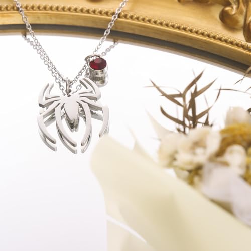 Kivosliviz Spider-man Necklace Women Gifts Merchandise Spider Charm Inspirational Spider Pendant Necklace for Men3