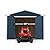 Handy Home Products Charleston Value Gable 10x16 Do-It-Yourself Wooden Storage Shed, 2x3 framing