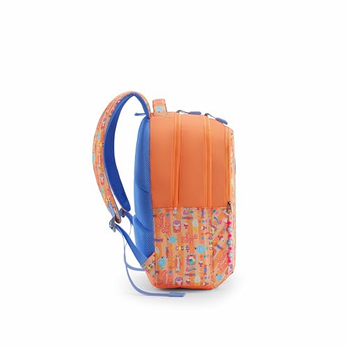 Image of American Tourister Sway | 32 Ltrs | 3 Compartments | Bottle Pocket | Ergonomic Padded Back Panel & Shoulder Straps | School Backpack for Boys & Girls | 1 Year International Warranty | Sweet Peach