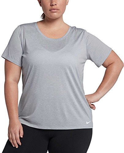 Nike Women's Plus Size Dry Legend T-Shirt (Wolf Grey, 2X)