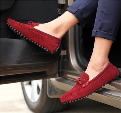 Mens Suede Loafers Lightweight Flexible Anti Slip Round Toe Driving Shoes for Men Casual Walking Comfort Prom2