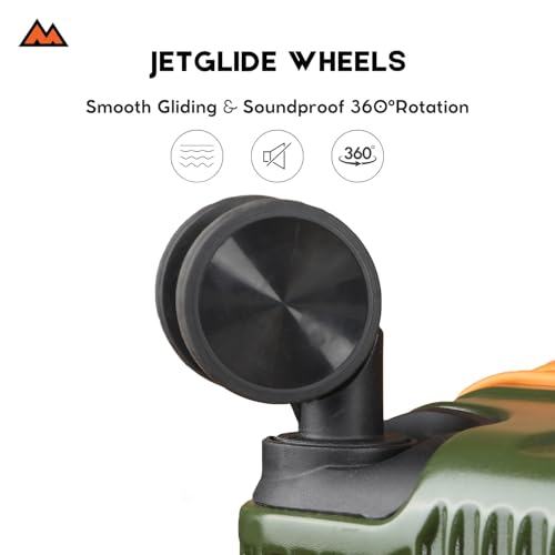 Image of Move-Meant Set of 3 Glide Small Cabin,Medium & Large Check-in Suitcase | 55 Cm,66 Cm & 75 Cm| 360 Degree 8 Wheels Number Lock Polycarbonate MAT. Green Trolley Bag | Luggage for Travel - Pack of