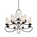Kalco 2675HB/1100 Grayson - Twelve Light Chandelier, Glass Options: 1100: Seeded Glass