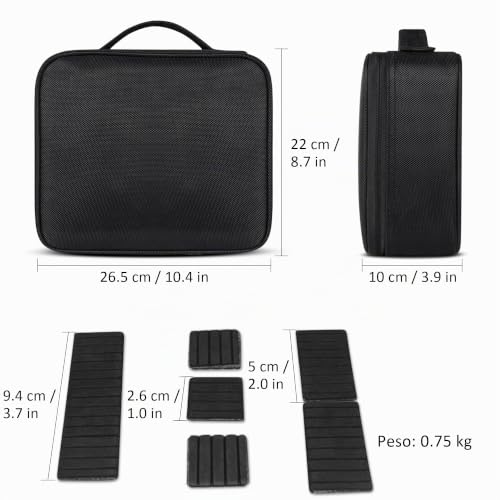 Neceser de viaje con almacenamiento grande para transportar cosméticos de forma ordenada 6