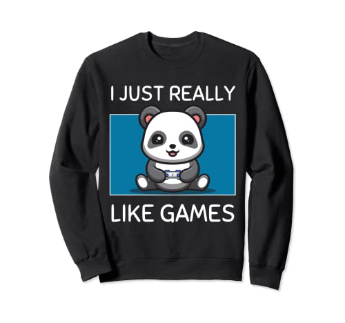 Lindo panda kawaii Me gustan mucho los juegos de estética kawaii Sudadera