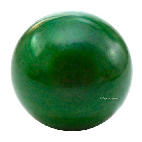 Image of Certified Dark Green Aventurine Crystal Ball for Meditation - Premium Crystal Vastu Items for Home and Feng Shui Items for Good Luck - Ideal for Pooja Supplies and Spiritual Practices (2 inch Inch)
