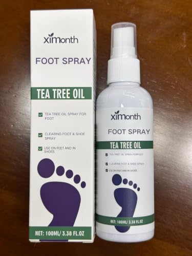 2PCS Foot Spray with Tea Tree Oil Tea Tree Oil Feet Spray Foot & Shoe Freshness Quick-Drying and Travel-Friendly (2 PCS)