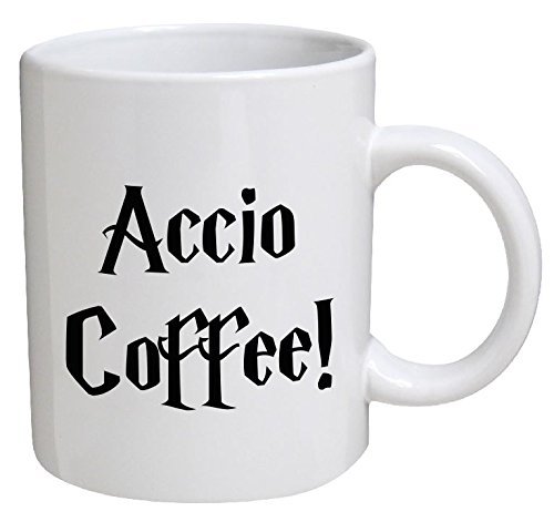 TANGDIAABBCC Funny Mug - Accio Coffee - 11 OZ Coffee Mugs - Funny Inspirational and Sarcasm - by A Mug to Keep TM