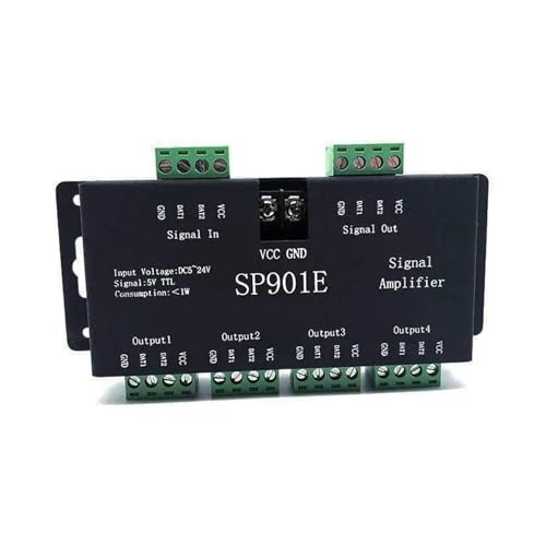 Répéteur SP901E SPI amplificateur de signal pour bande LED WS2812B WS2811