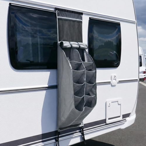 your GEAR Caravan Organizer Shoe   Estantería colgante para tienda de campaña, toldo, caravana, 140 x 45 cm, 10 compartimentos