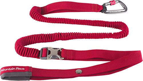 Mountain Paws Shock Absorber Dog Lead, Red, 1.5m long