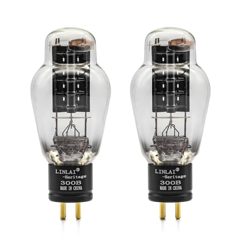 LINLAI Heritage Series 300B Vacuum Tube Tubes for Amplifiers Matched Pair (2 Pack)