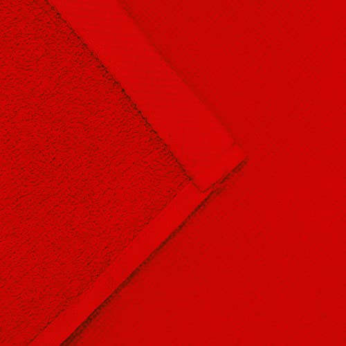 Beachland - Solid Luxury Beach Towel 40 X 76 Inch Pool And Resort Style - 100% Cotton - Extra Soft And Absorbent (Red) #TOP2