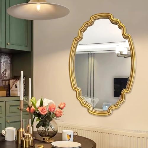 Miroir mural rustique double sens de pose or antique - 2