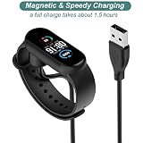 Kissmart Cargador compatible con Amazfit Band 5, Xiaomi Mi Band 6/5, cable de carga magnética USB de repuesto para Mi Band 6/5, Amazfit Band 5 Fitness Tracker [2 unidades - 1.6 pies/50 cm]