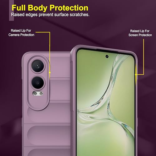 Image of amazon basics Back Case Cover for OnePlus Nord CE 4 Lite 5G | Compatible for OnePlus Nord CE 4 Lite 5G Back Cover | Liquid Silicon Magic Case with Camera Protection | Lavender