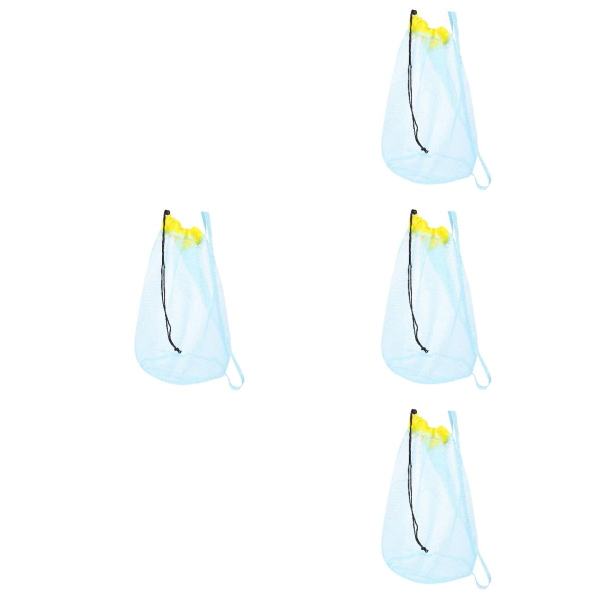4pièces De Plage Garçon Fille Maille De Rangement Portable Pour Jouets De Plage Et Accessoires Ajustable Avec Cordons Pour Piscine Activités Extérieures