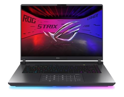 Image of ASUS ROG Strix G16 16" 2.5K IPS Anti-Glare 240Hz Display Gaming Laptop, Intel Core Ultra 9 275HX 2.1GHz Processor; NVIDIA GeForce RTX 5070 Ti 12GB GDDR7; 32GB DDR5-5600 RAM; 2TB NVMe M.2 SSD