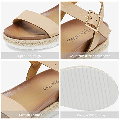 Image of DREAM PAIRS Espadrille Casual Platform Sandals