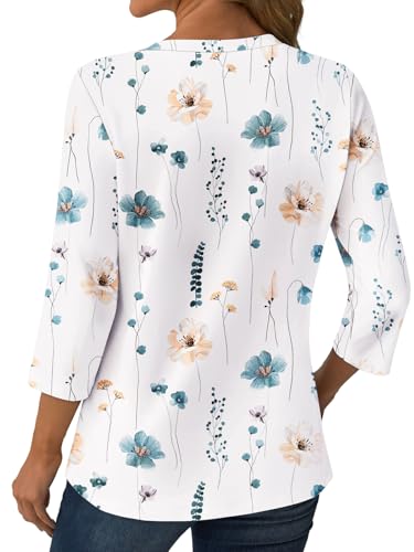 GKBK Women's Henley V Neck Button Down Blouse (Various) - image 3