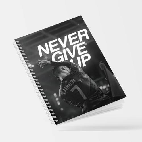 Image of Zenithink Daily Planner Undated KIT with 3 Bookmarks | 60+Stickers - 350gsm A5 Size Hard Bound, 80 GSM - 164 pages | Day | Weekly | Monthly Pages (Never Give Up - Daily Planner Get Things Done) | 4 Months