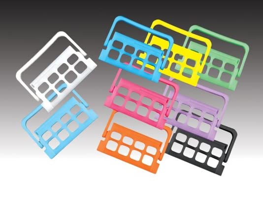 AmeriCan Goods Dental Endo Caddy Block for 8pcs Endodonic Holder & Measuring Autoclavable 275°F. Dental Instrument Organizer (Neon Blue)