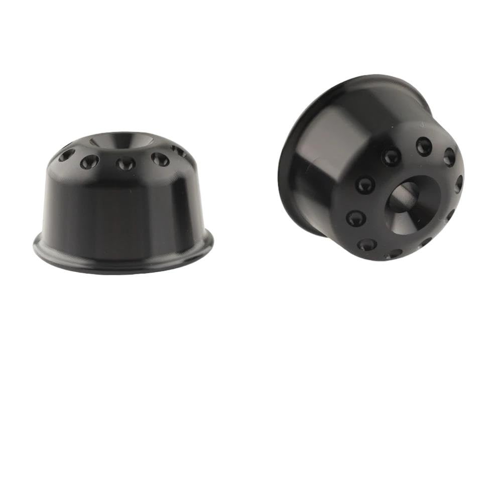 Tappi terminali per manopole Manubrio Moto compatibili con Scrambler 1200XC Street Triple 765 Street Triple/R/RS Trident 660 (2 Pezzi/Neri)