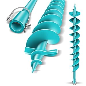 brunnental ® perceuse de terre 100mm idéal pour les travaux d'excavation perceuse de pieux pointe de foret robuste 100 mm utilisation facile