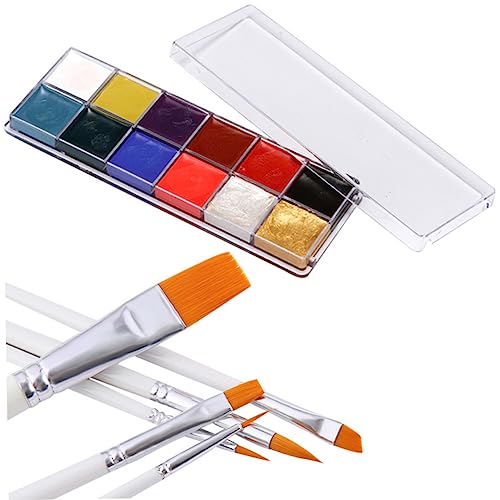 Maquillage corps Healvian longue tenue peinture visage carnaval Halloween 2 pièces