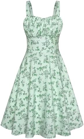 Belle Poque Vintage Floral Dress for Women 2026 Summer A-line Sle...