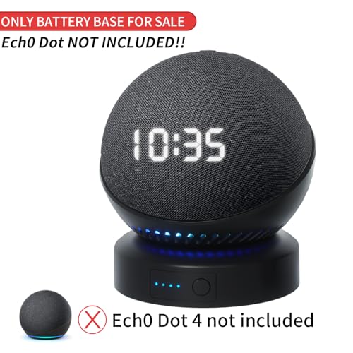 Image of Battery Base for Echo Dot 5th Generation - Portable Stand Accessories for Echo Dot and Homepod Mini 2