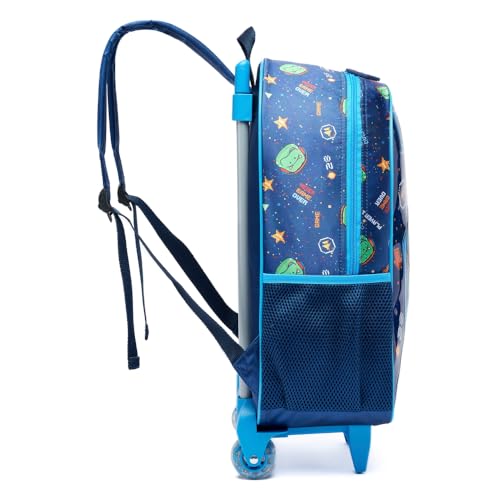 Kit Mochila de Rodinhas Dinossauro Masculina Estojo Escolar Lancheira Térmica