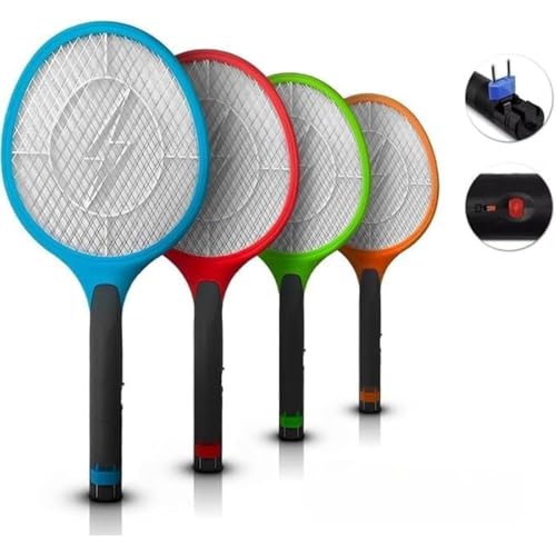 Raquete Elétrica Mata Mosca e Mosquito Insetos Recarregável Bivolt Protege Você e Sua Família ®Hallu