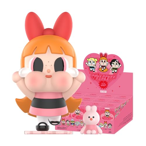 POP MART CRYBABY x Powerpuff Girls Series Whole Set 2.5 inches Articulated Character Premium Design Gifts for Women Fan-Favorite Collectible Art Toy Figure