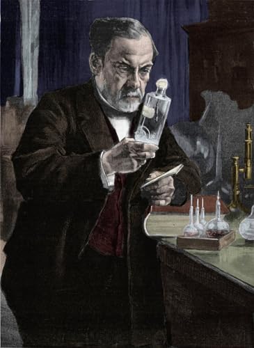 Tableaux Graffiti Louis Pasteur pour transformer un mur blanc en galerie d'art moderne 60x90cm