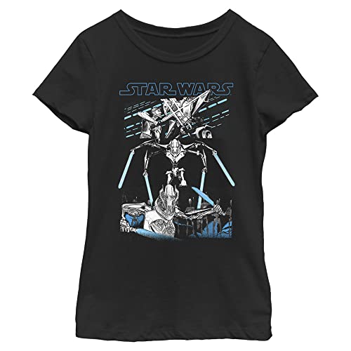 T-shirt Star Wars Grievous pour fille en noir taille M - Tee-shirt manches courtes séparatiste