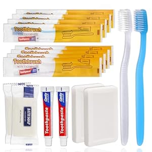 Gisdo Bulk Toothbrush Toothpaste Cleaning soap Individually Wrapped