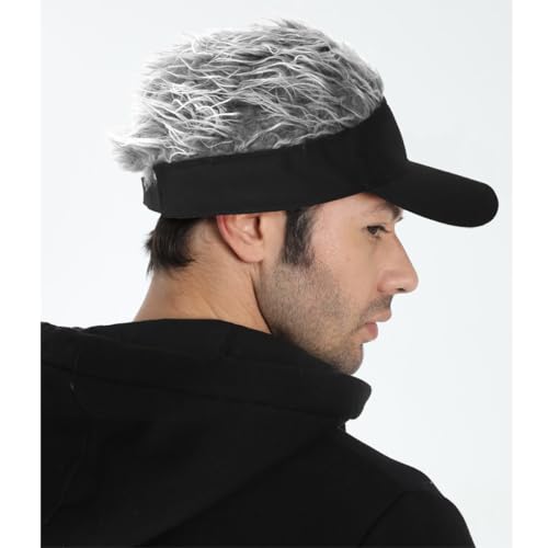 Casquette de baseball avec perruque à pointes pour homme taille réglable - 2