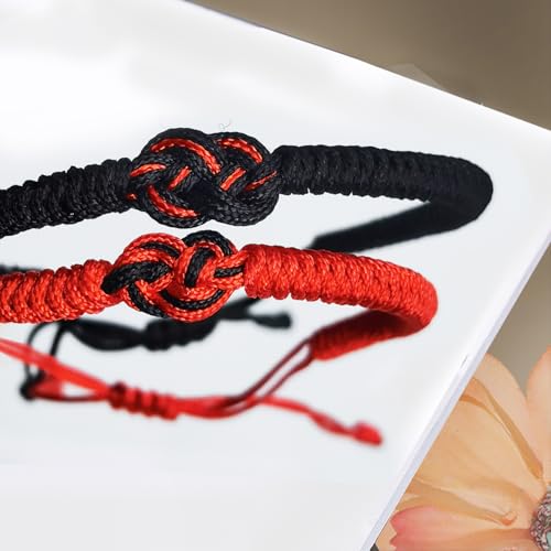 Matching Bracelets for Couples,Red String of Fate Long Distance Relationship Gift Ideas for Girlfriend Her,Him Boyfriend3